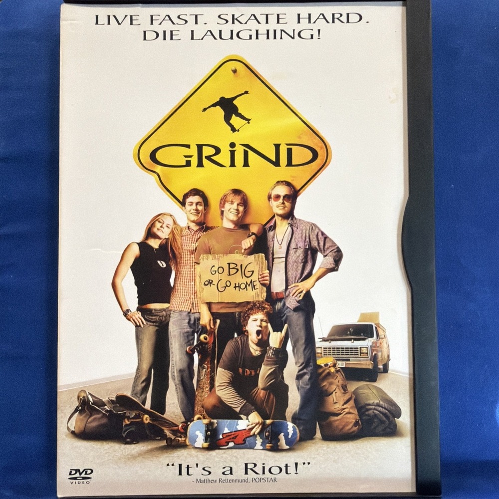 GRIND DVD Movie Video 2004 Skateboarding Comedy Skateboard Snapcase OOP